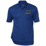 JellyBeast Go For Gold Performance Textured Three-Button Polo