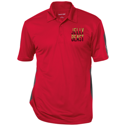 JellyBeast Go For Gold Performance Textured Three-Button Polo