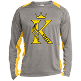 Kingsville Long Sleeve Heather Colorblock Performance Tee