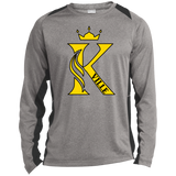 Kingsville Long Sleeve Heather Colorblock Performance Tee