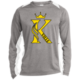 Kingsville Long Sleeve Heather Colorblock Performance Tee